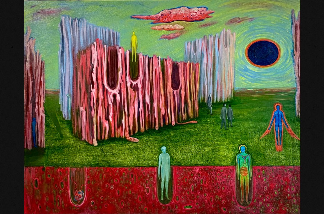 Black Moon | 60 x 65 cm | Oil on linen | 2025